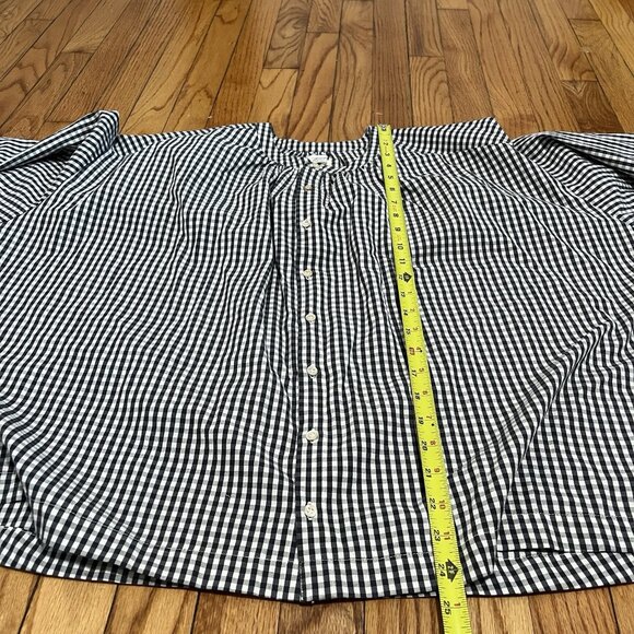 Pehr Black Gingham Women's Organic Cotton Blouse Size XS/S - Picture 8 of 9